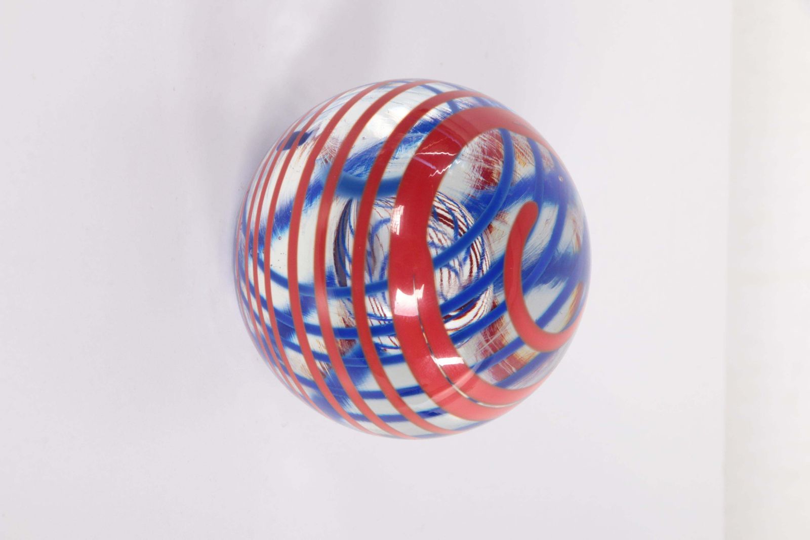 Home Decor Dutch Round Glass Paperweight Ball Signed With Oude Horn Leerdam W Heesen photo