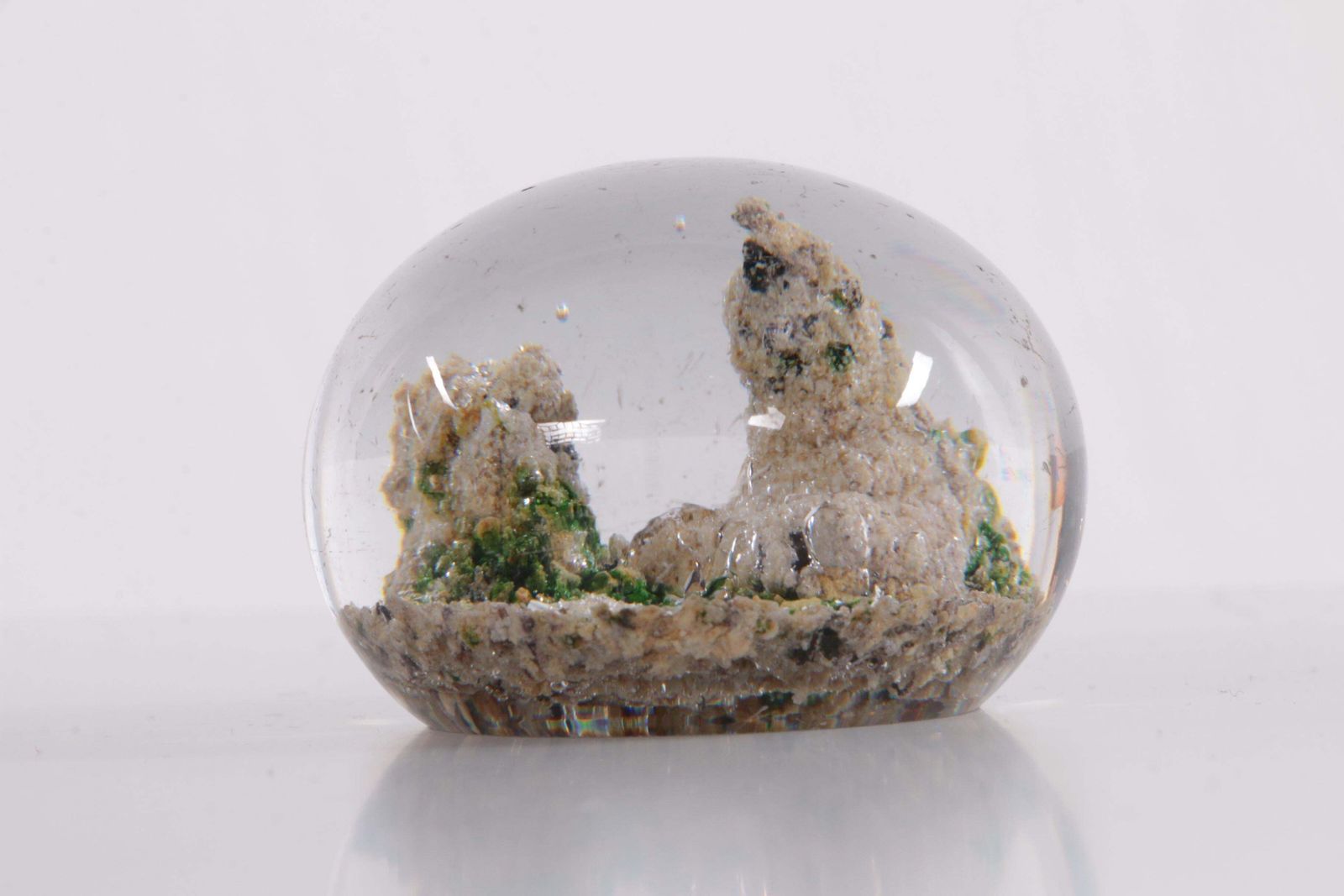 photo for sale Antique Baccarat Paperweight Landscape With Mountains