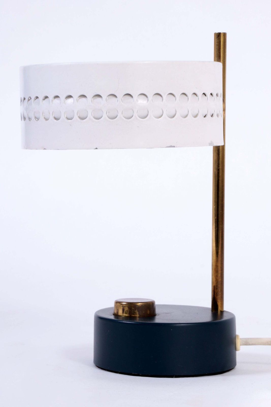 Mathieu Matégot Rare Table Lamp France 1955 photo vintage