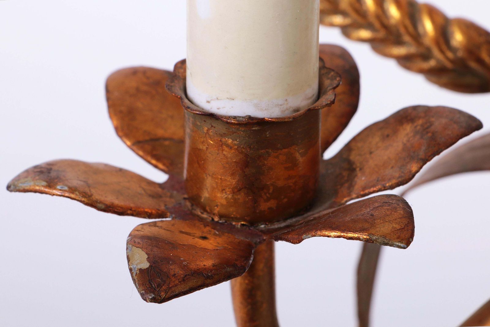 photo furniture Gilt ‘Sheaf Of Wheat’ Table Light, Florentine Table Lamp By Hans Kögl, 1960s