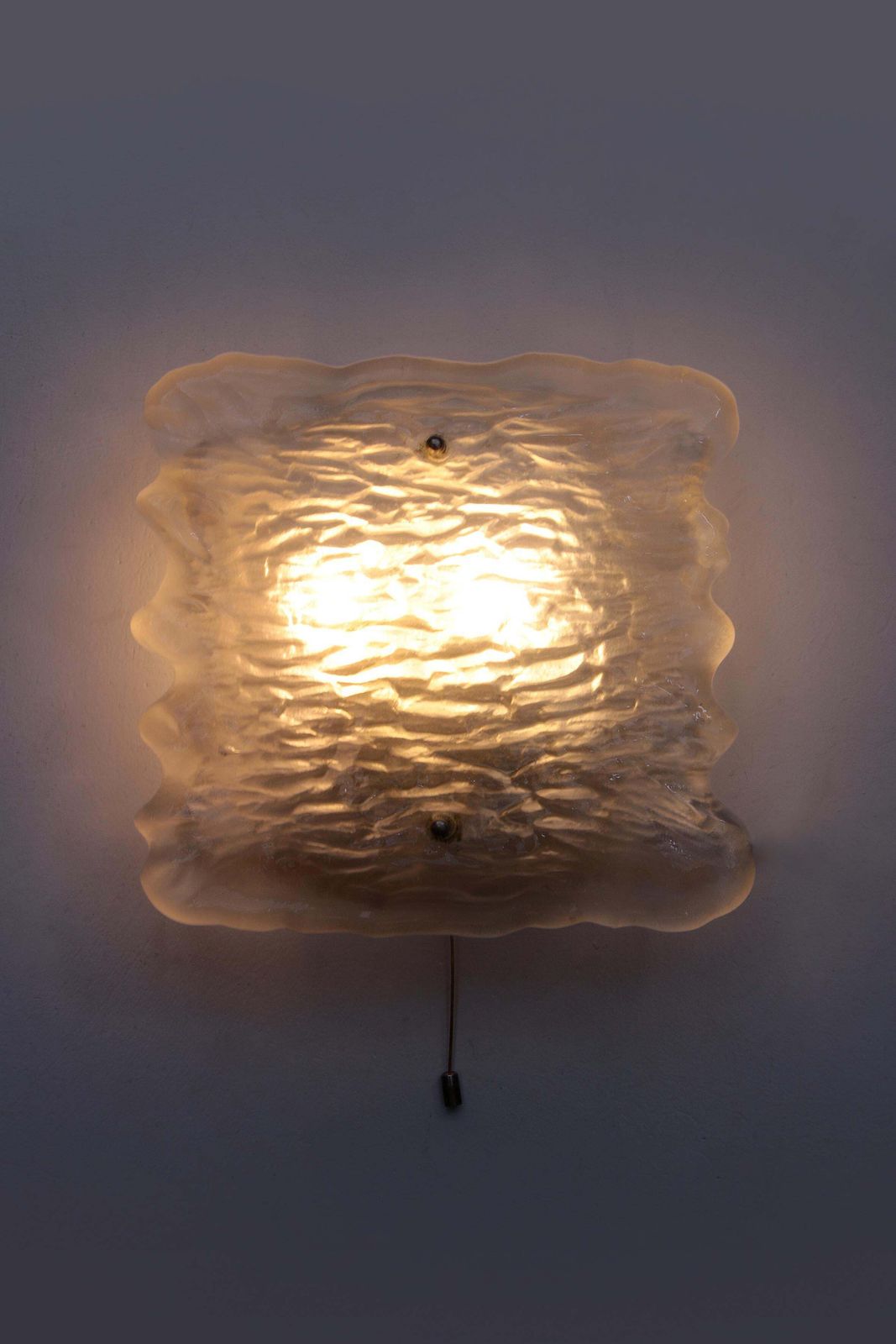 Beautiful Large Wall Lamp Of Beautiful Frosted Glass, 1960, Germany photo for sale