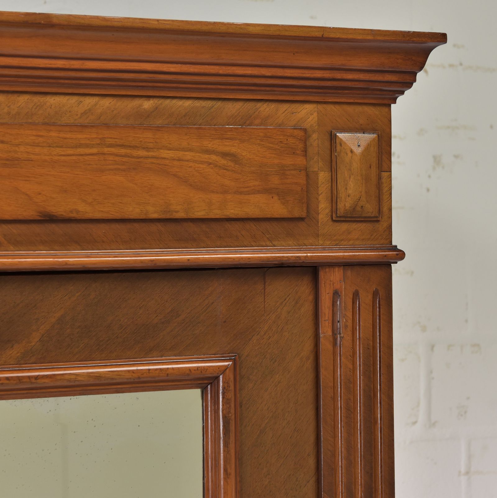 Antique! One Door Wardrobe Restored Wilhelminian Style Walnut Hall Cupboard photo buy