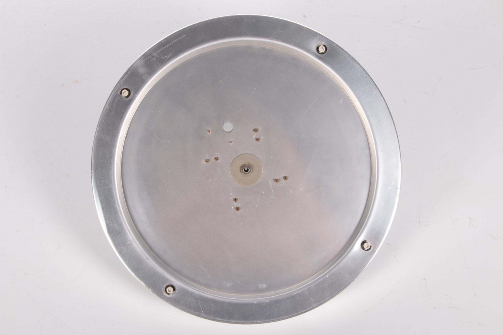 photo furniture Vintage Ceiling Lamp With Chrome And Murano Glass, 1960s