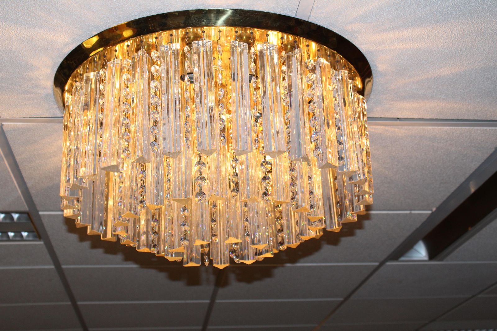 Plaffoniere With Murano Glass Crystals Made Bu J.T. Kalmar Austria photo buy