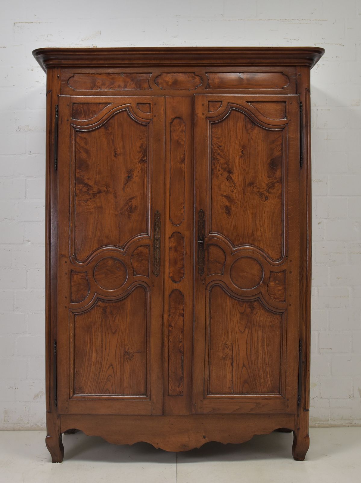 Antique! Hallway Cupboard Restored Baroque Oak Walnut Around 1780 Shelving Unit photo furniture