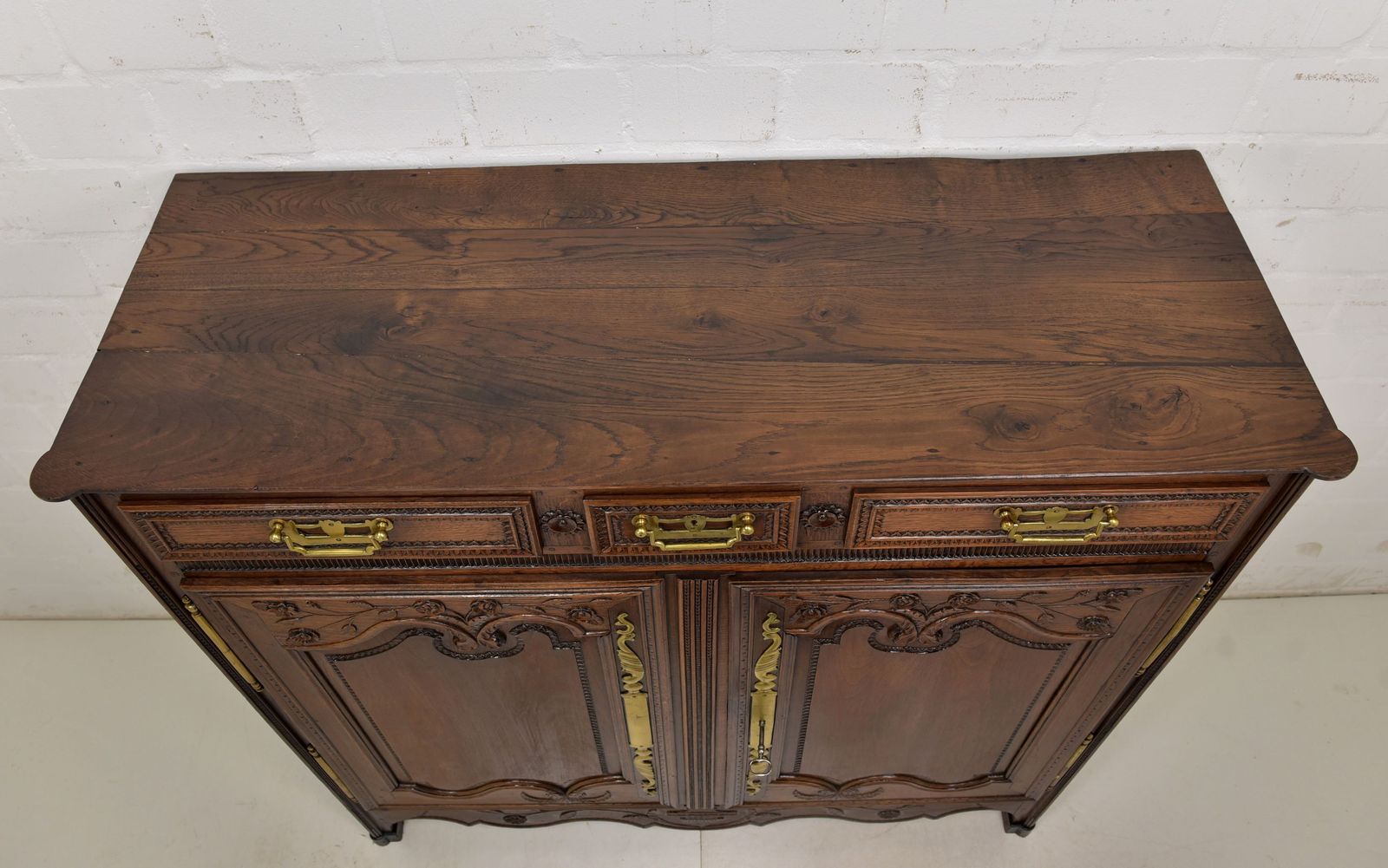 Antique! Tall Chest Of Drawers Restored Baroque Louis XV Circa 1790 Oak Sideboard Vertiko photo vinterior