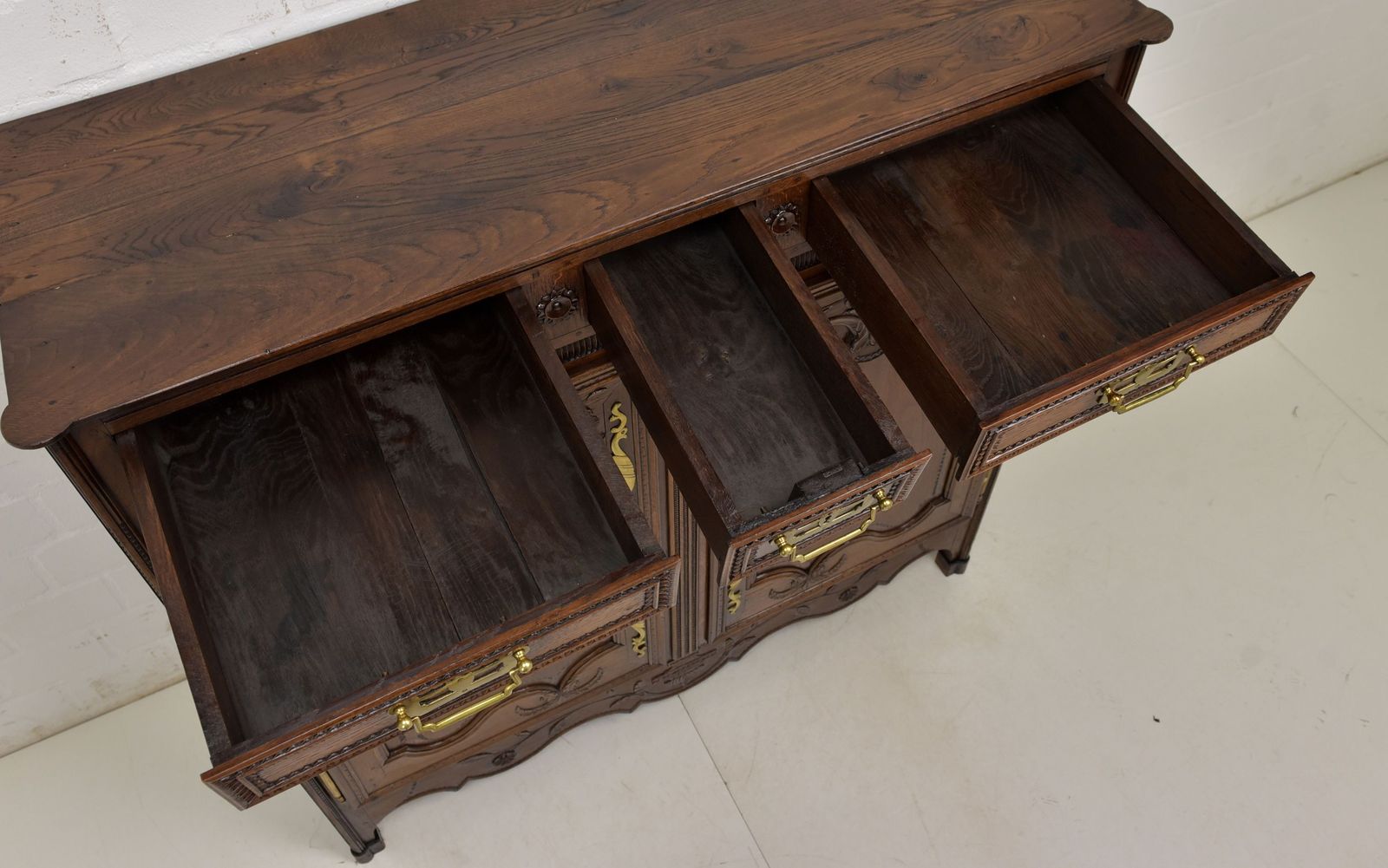 Antique! Tall Chest Of Drawers Restored Baroque Louis XV Circa 1790 Oak Sideboard Vertiko photo buy