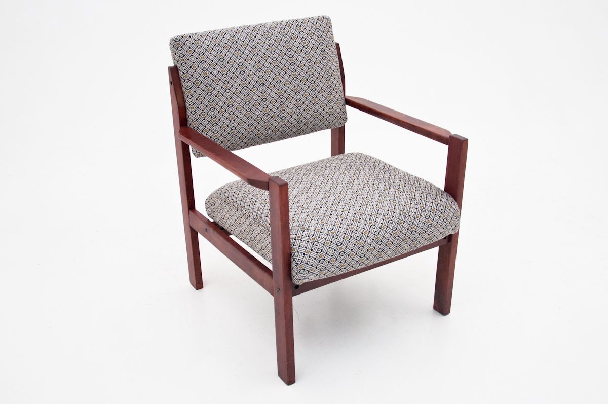 Armchair In Polish Modernism Style, Poland, 1960s, After Renovation