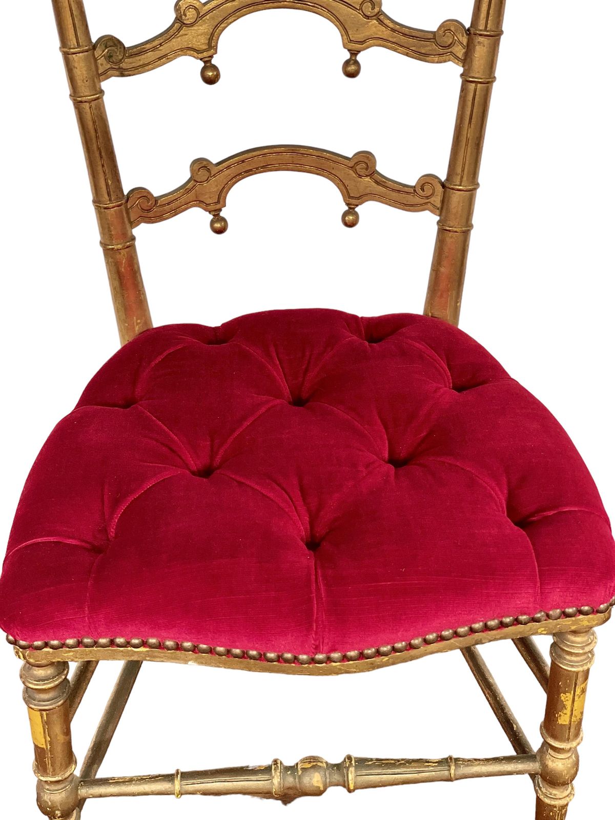 1880s Set Of 2 French Giltwood Opera Chairs photo buy