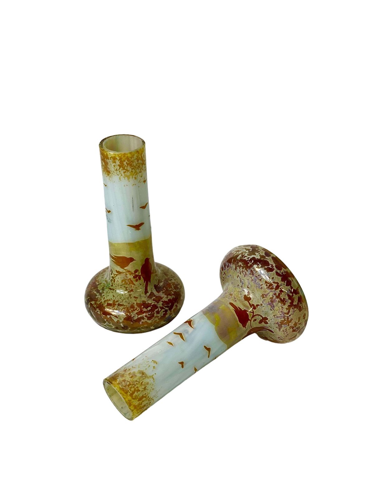 Pair Of Miniatures Soliflores, Or Stem Vases photo for sale