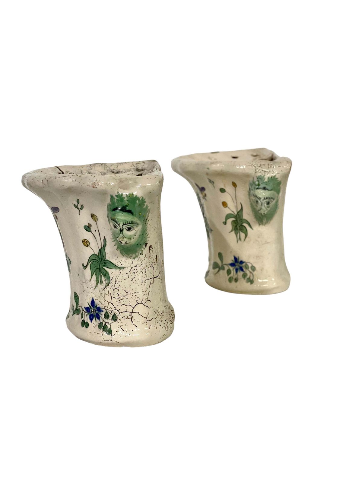 Pair Of 18th Century Terracotta 'Bouquetières', Or Flower Vases photo for sale