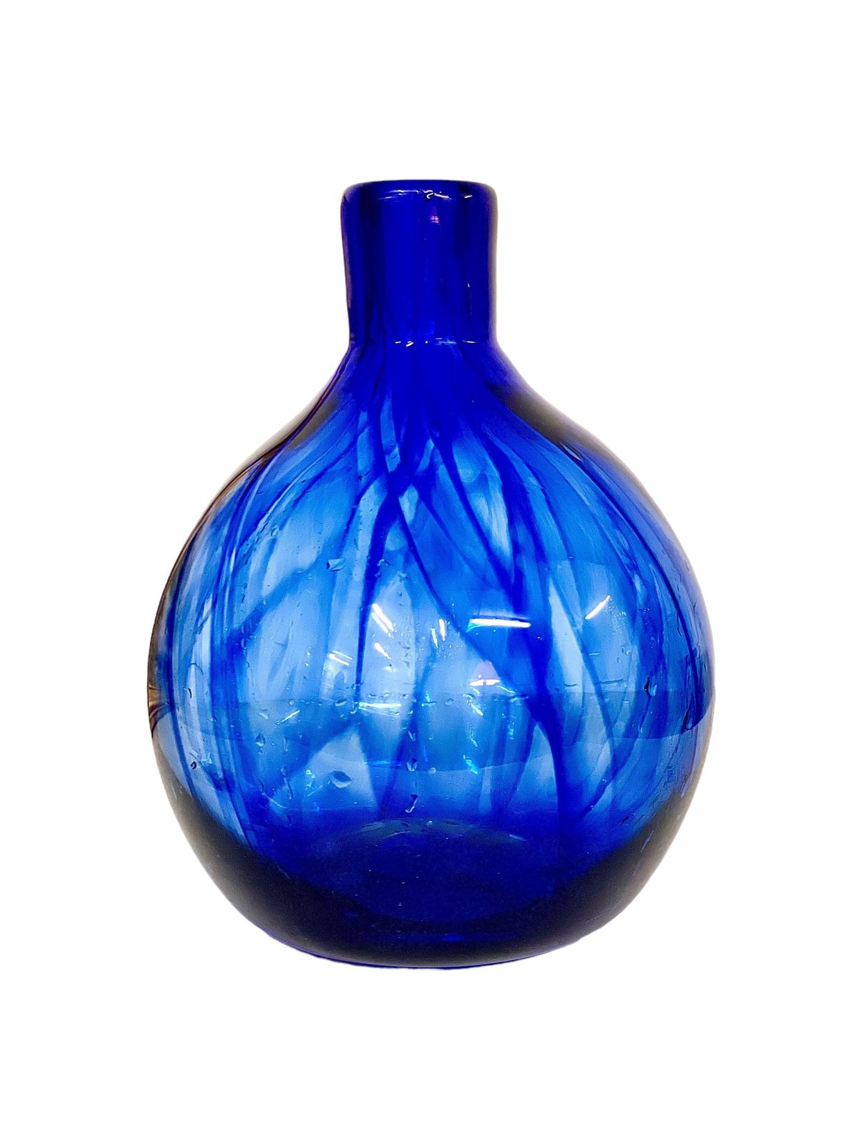 Blue Blown Glass Vase By Jean Claude Novaro photo furniture
