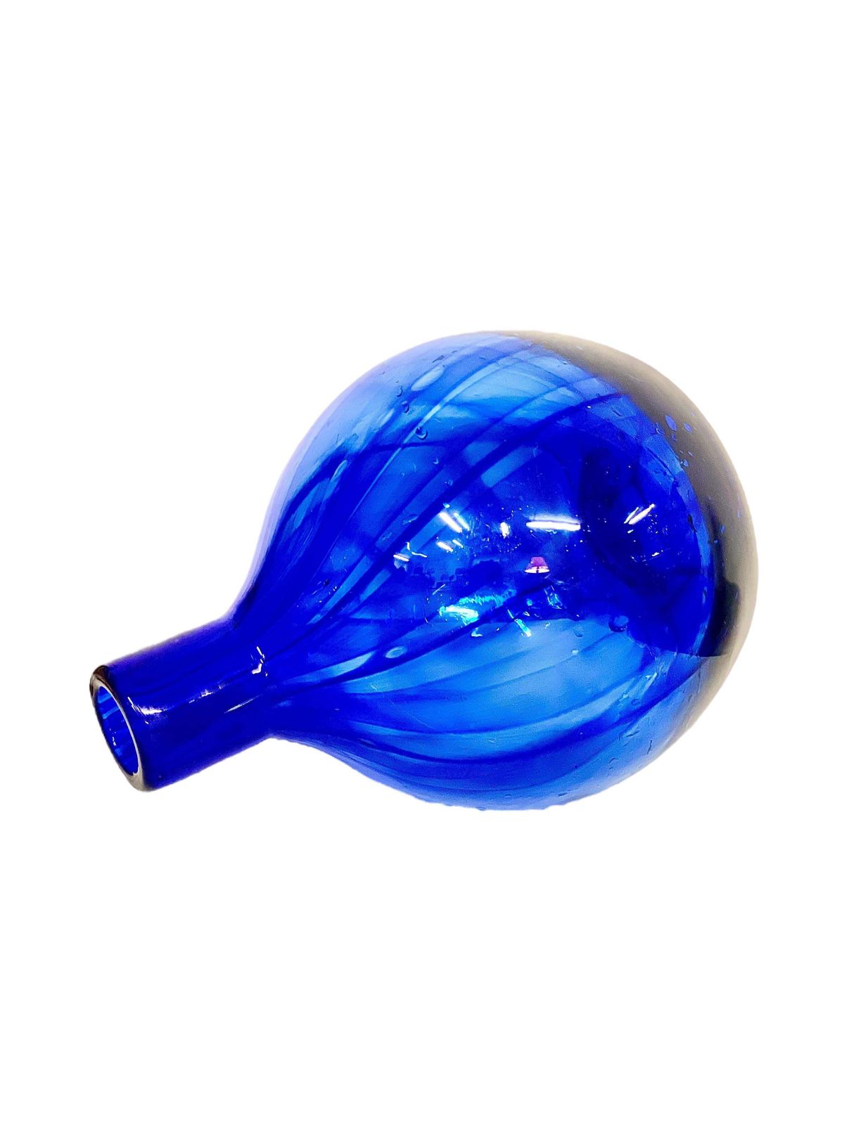 Blue Blown Glass Vase By Jean Claude Novaro photo 1276.0