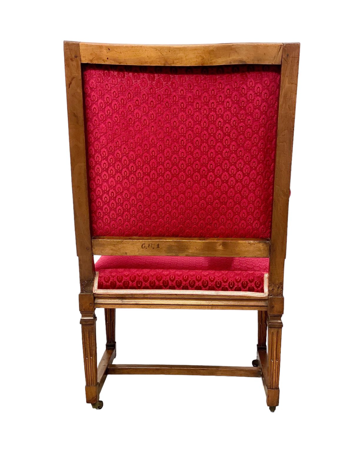 18th Century Louis XVI Walnut Armchair Attributed To Jean Nicolas Blanchard photo for sale