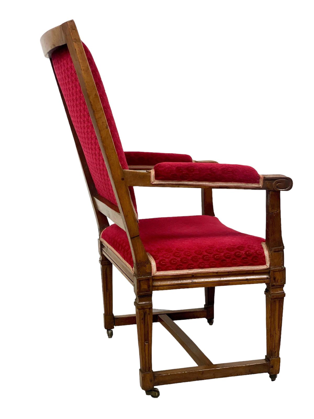 18th Century Louis XVI Walnut Armchair Attributed To Jean Nicolas Blanchard photo Furniture