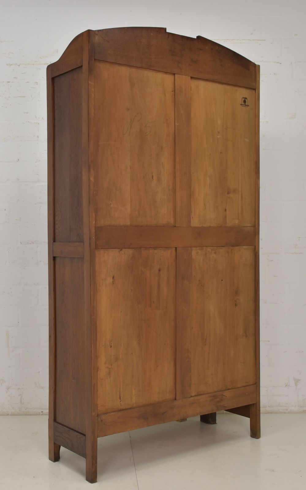1880.0 Antique! Bookcase Restored Art Nouveau / Art Deco Oak Display Cabinet photo
