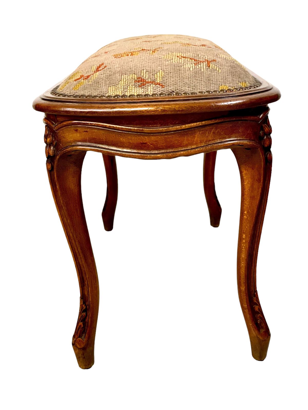 19th Century French Régence Style Walnut Piano Bench Or Stool photo furniture