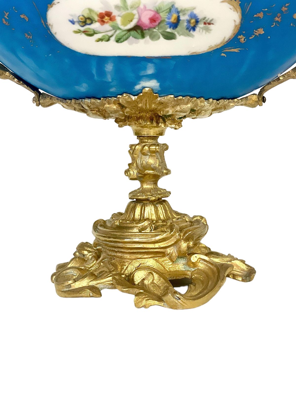 19th Century Napoleon III Sèvres Style Porcelain And Bronze Centerpiece photo 1747.0