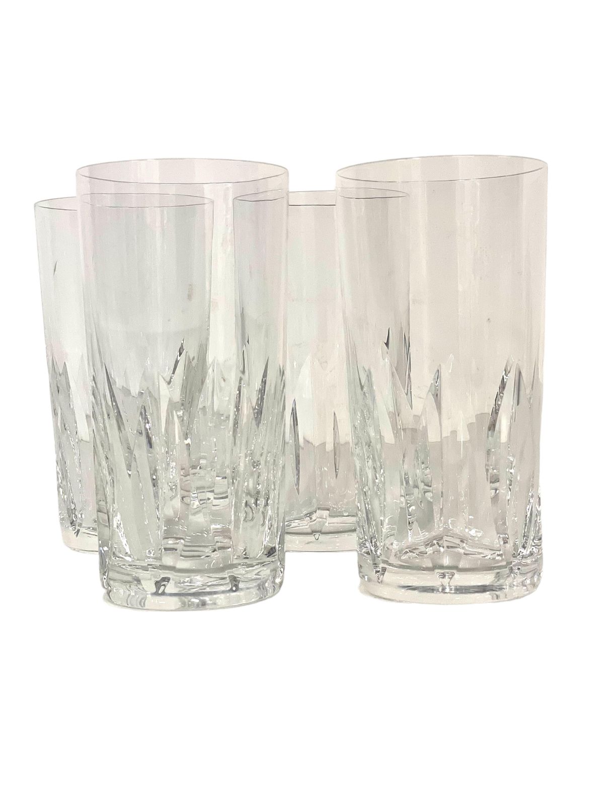 Set Of Nine Mismatched Saint Louis Crystal Highball Glasses photo furniture