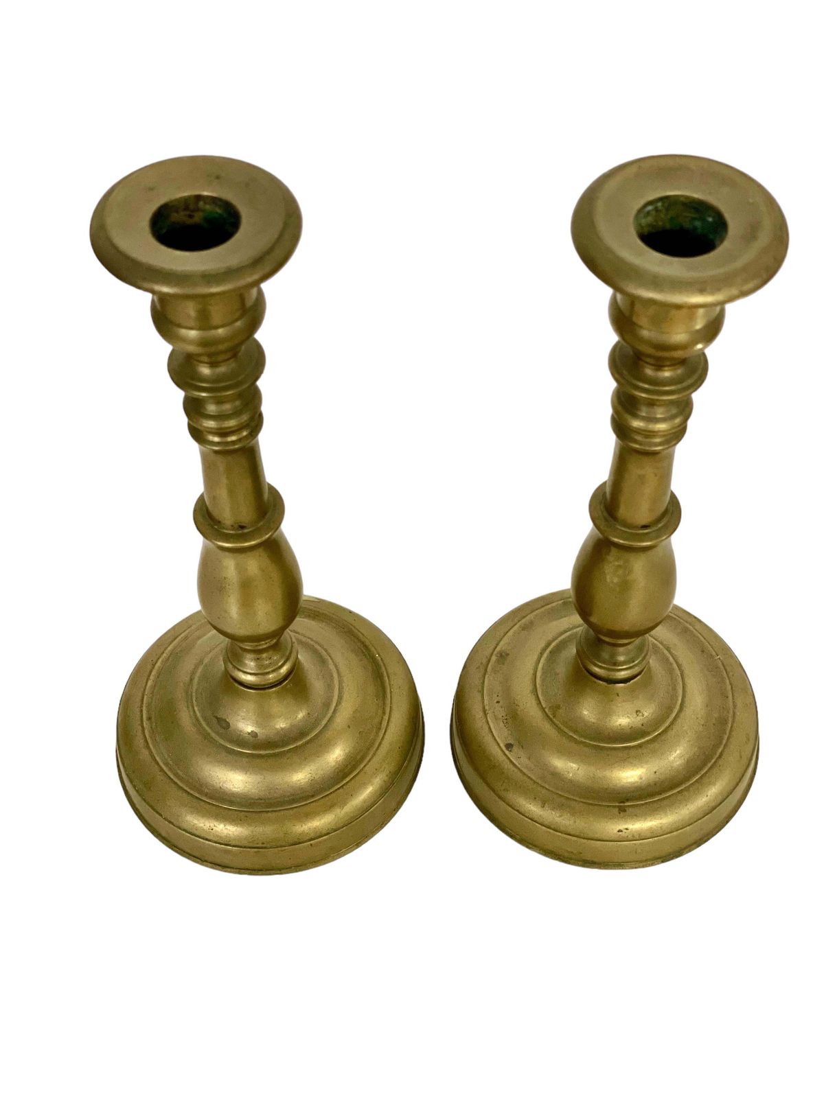 19th Century Pair Of French Bronze Candlestick Holders photo furniture