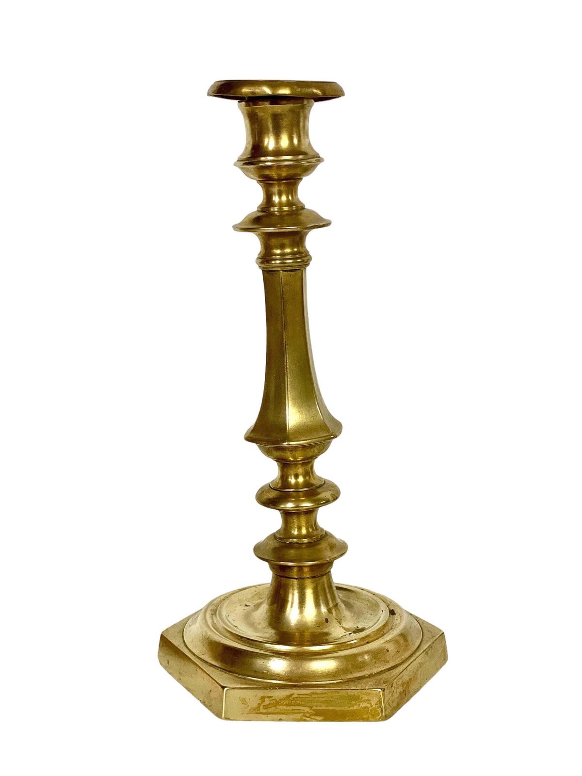 19th Century Pair Of Gilt Bronze Baluster Candlesticks photo furniture