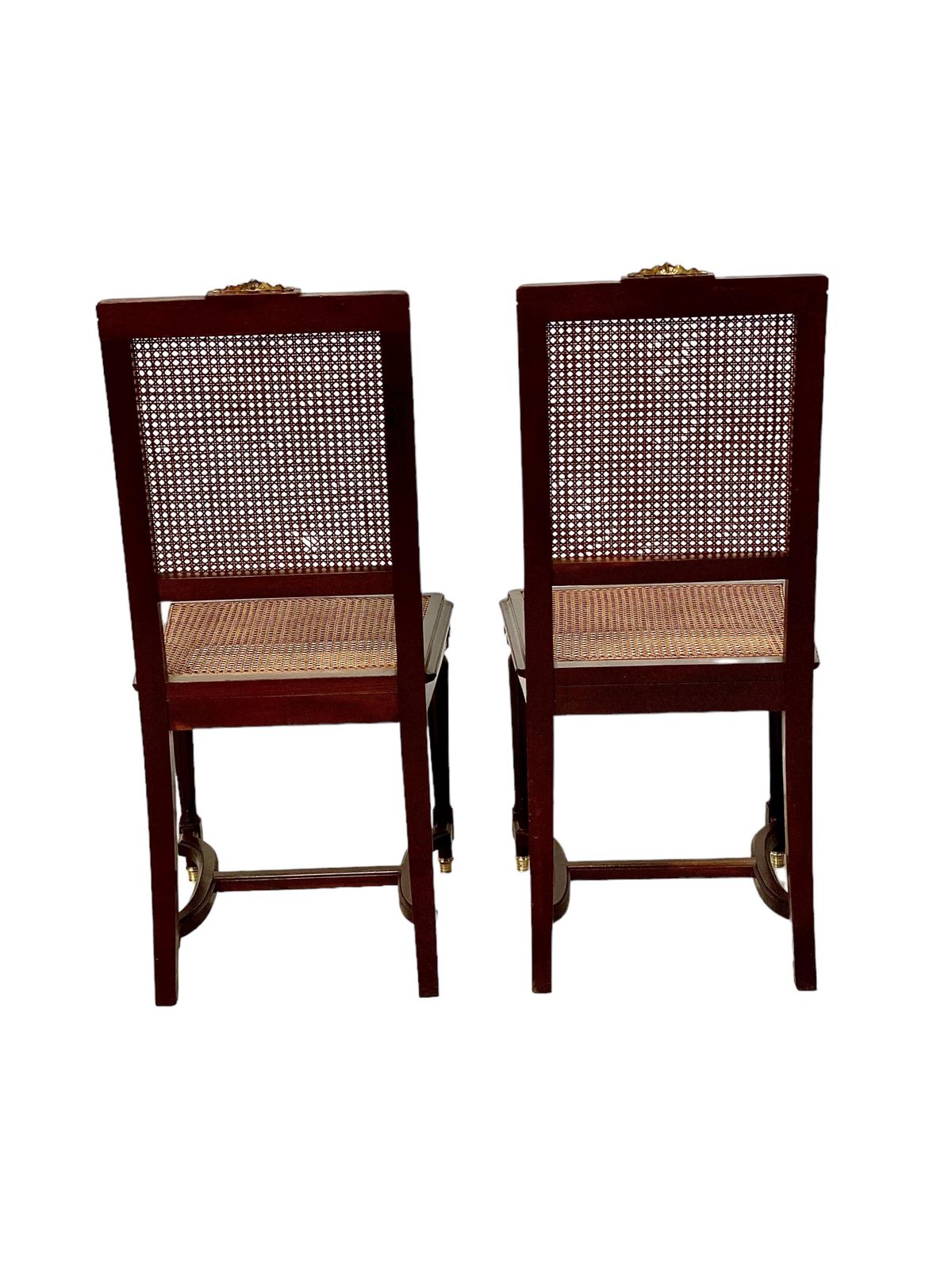 19th Century Pair Of Louis XVI Style French Caned Side Chairs photo for sale