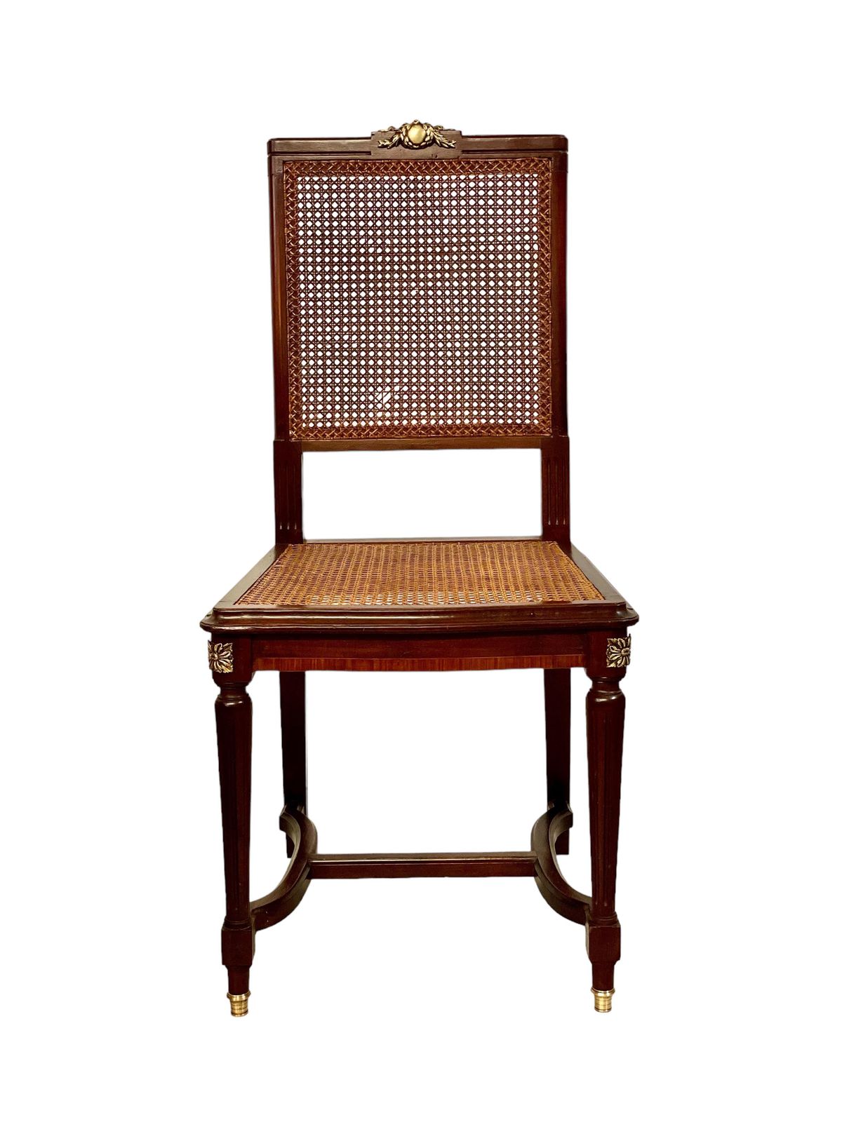 19th Century Pair Of Louis XVI Style French Caned Side Chairs photo buy