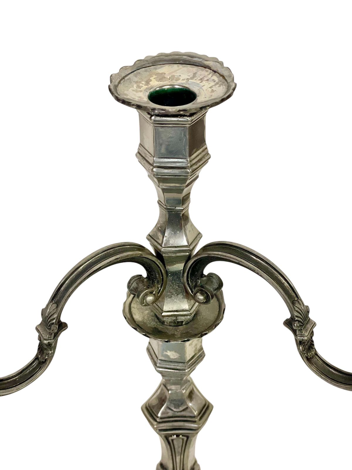 19th Century Pair Of Large Silvered Bronze Candelabras photo buy