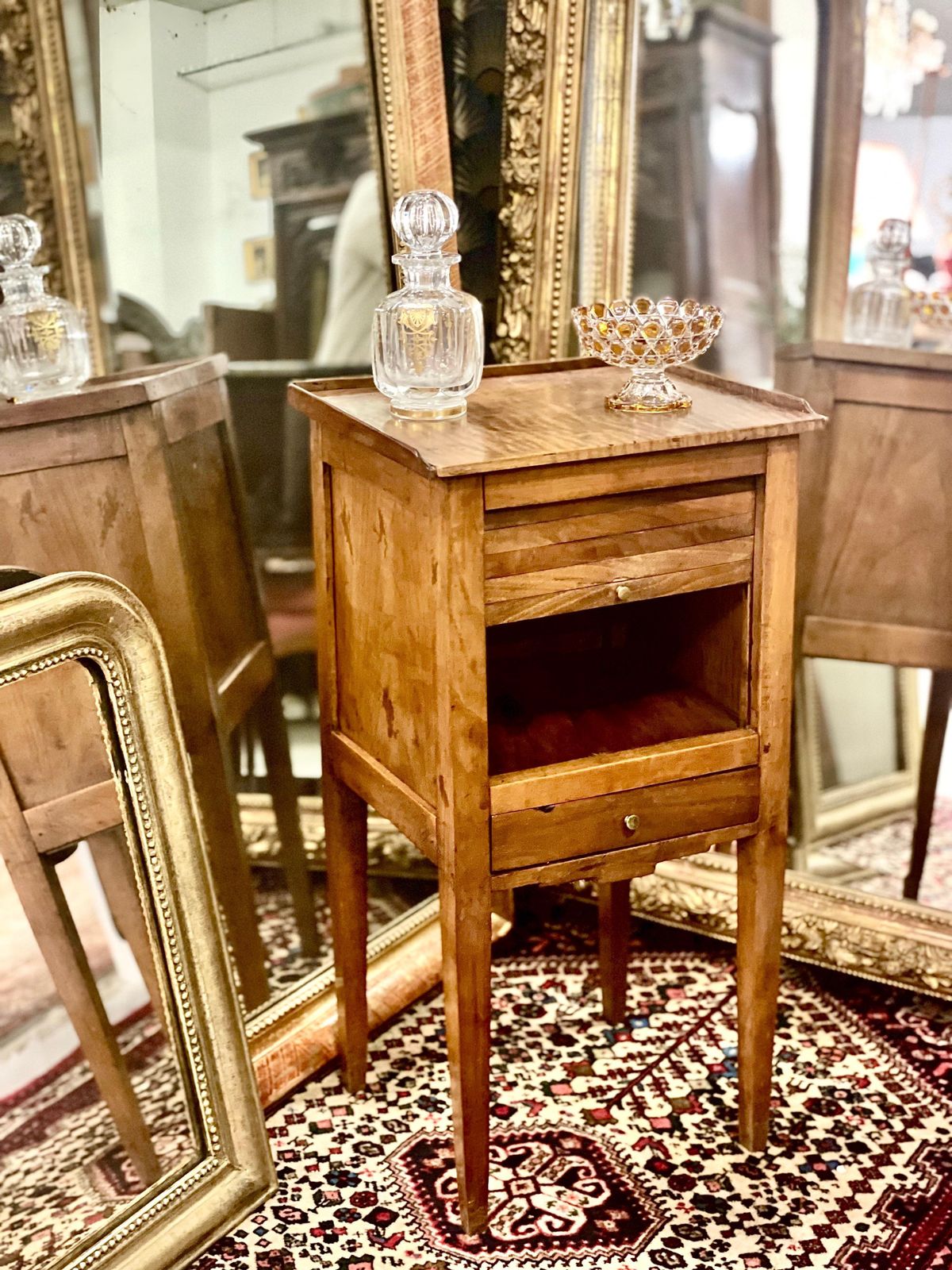 1870s Louis XVI Period Side Table With A Curtain Door photo buy