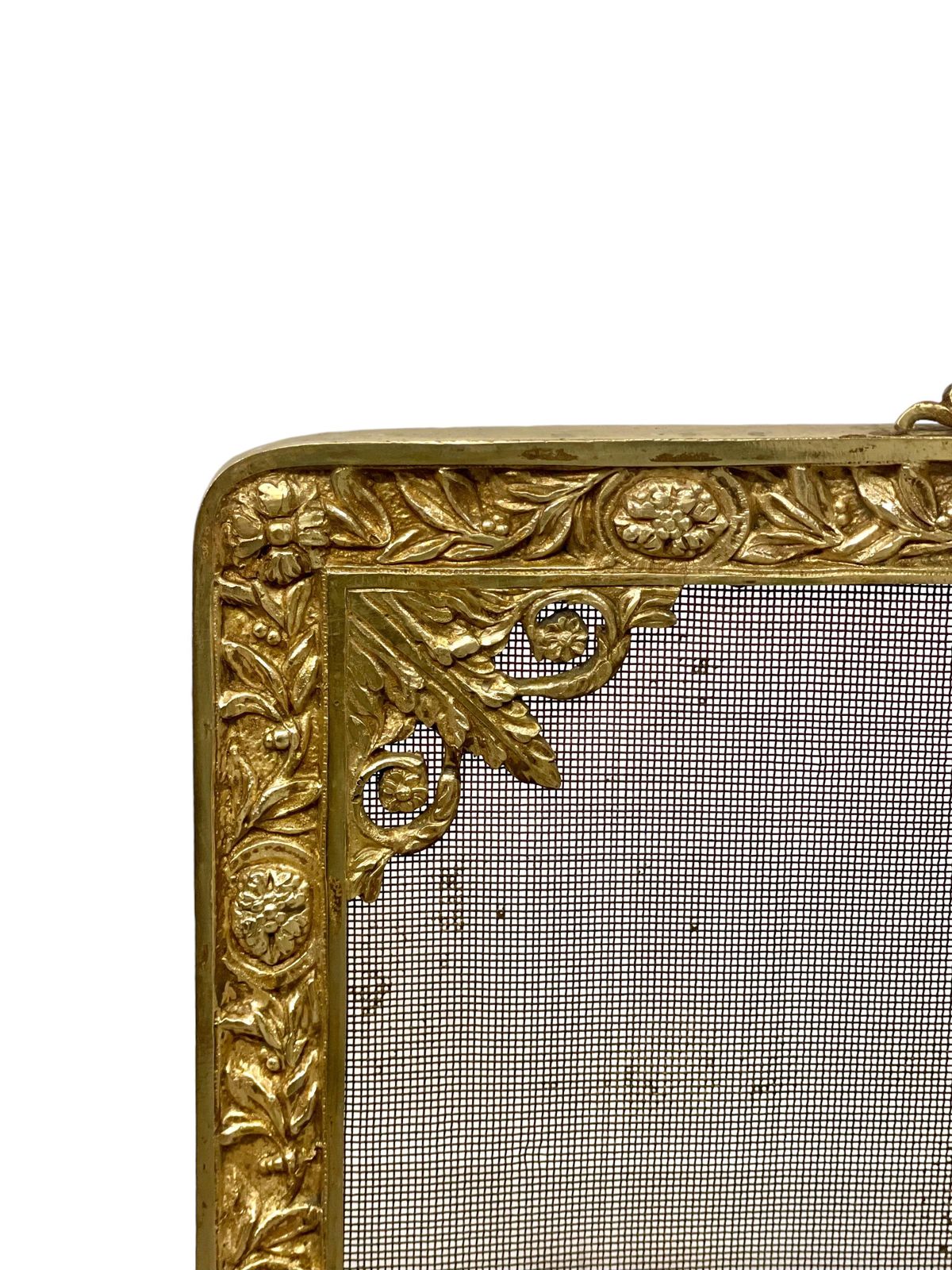 19th Century Louis XVI Gilded Bronze Firescreen photo furniture