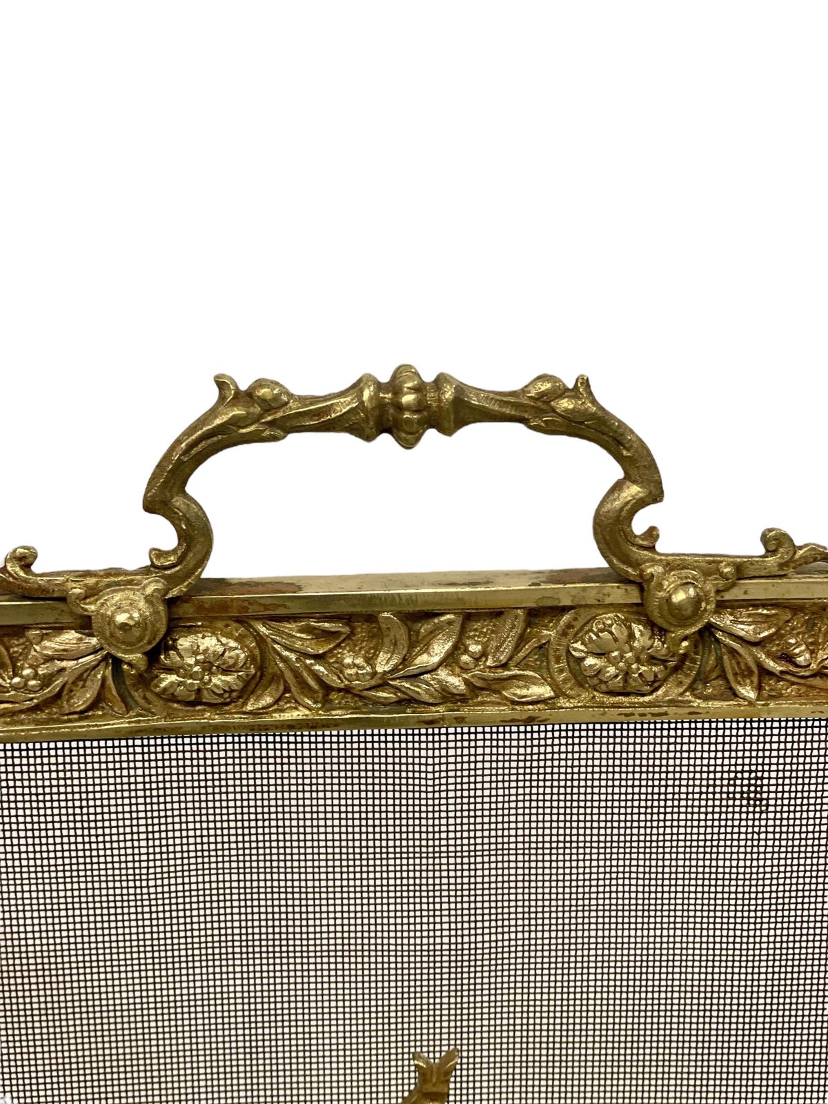 19th Century Louis XVI Gilded Bronze Firescreen photo Home Fixtures