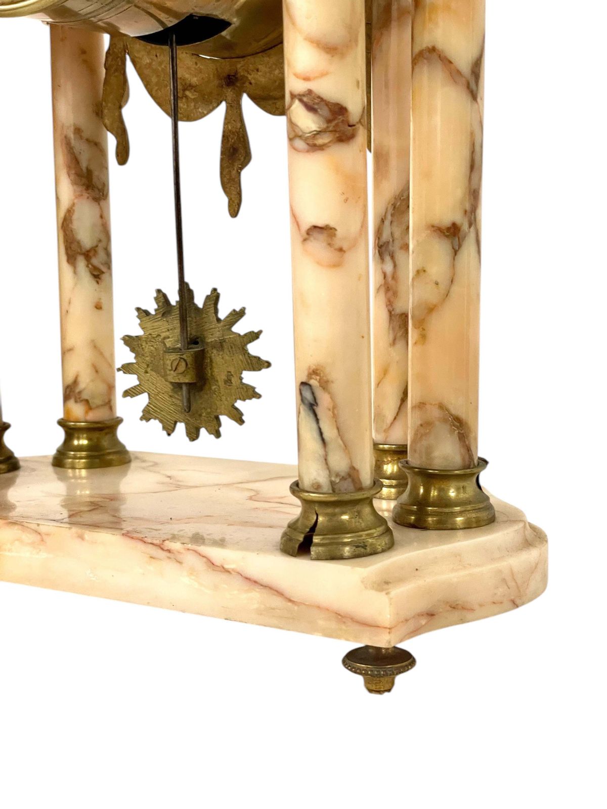 photo furniture 19th Century Large Marble And Ormolu Clock Garniture