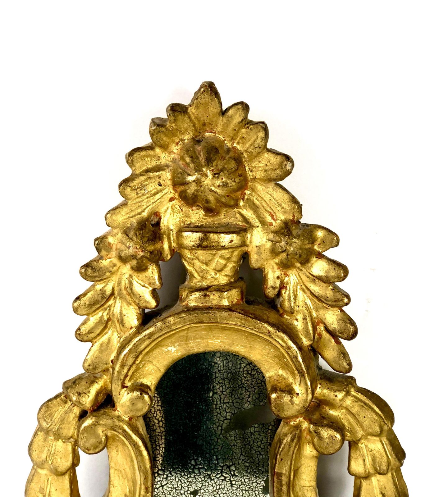 18th Century Pair Of Petite Giltwood Mirrors photo for sale