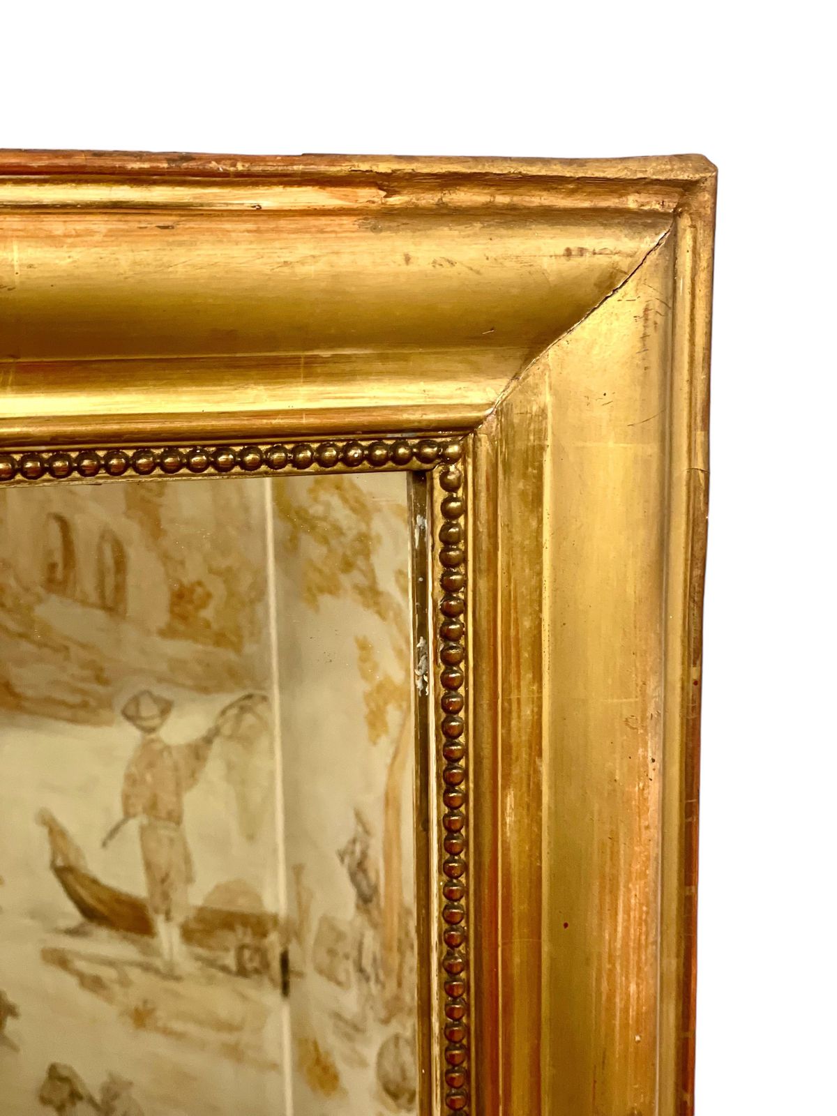 photo furniture 19th Century French Neoclassical Giltwood Trumeau Mirror