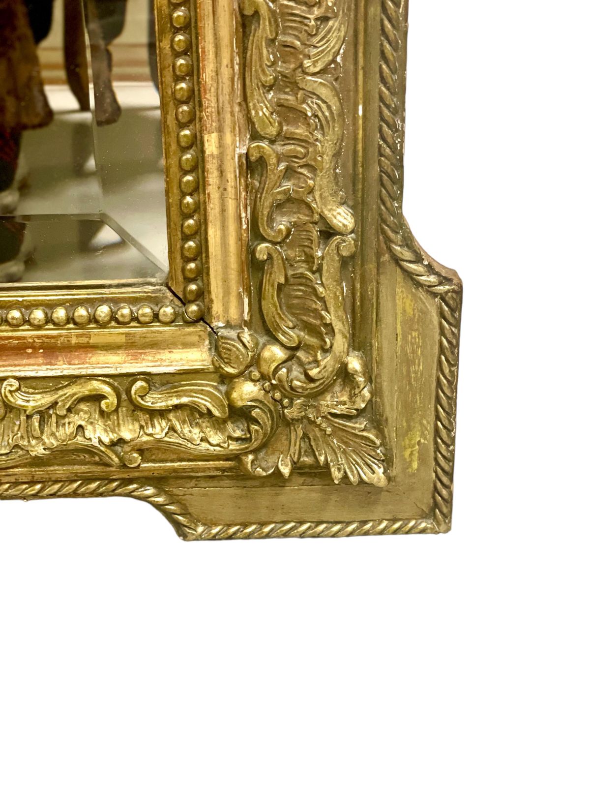 4329.0 Louis XVI Style Giltwood Mantle Mirror photo