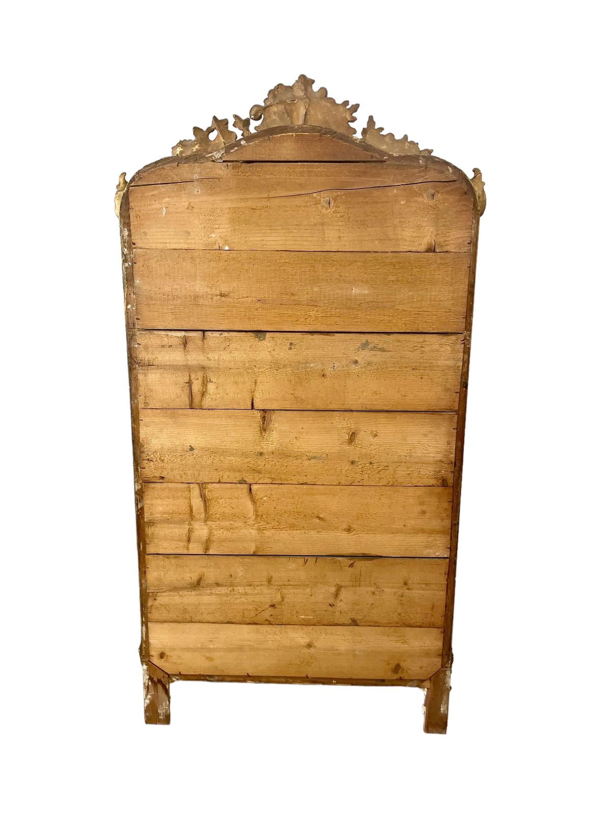 19th Century Louis XV Style Gilt Overmantle Mirror photo vintage