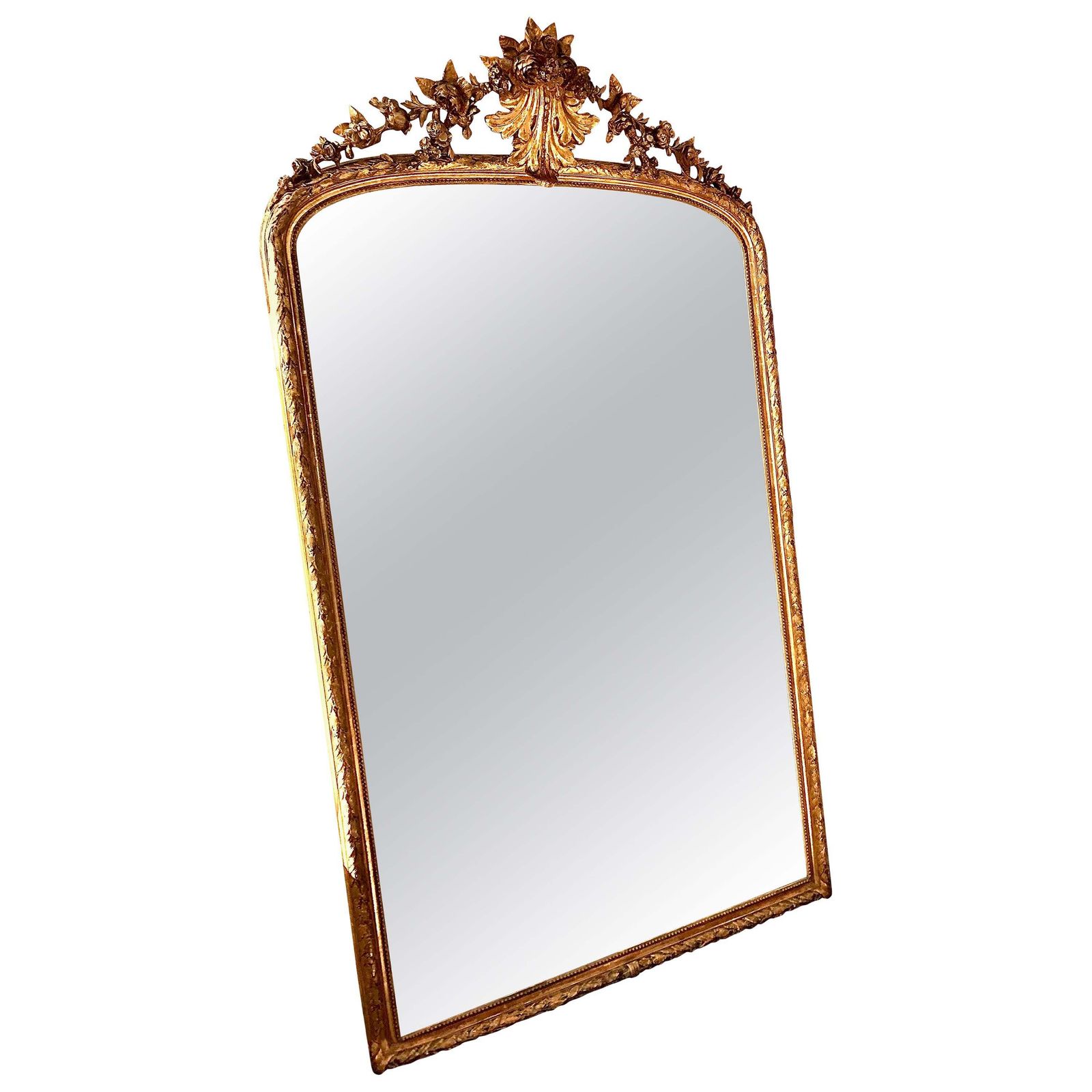 19th Century Neoclassical Grand Giltwood Mirror