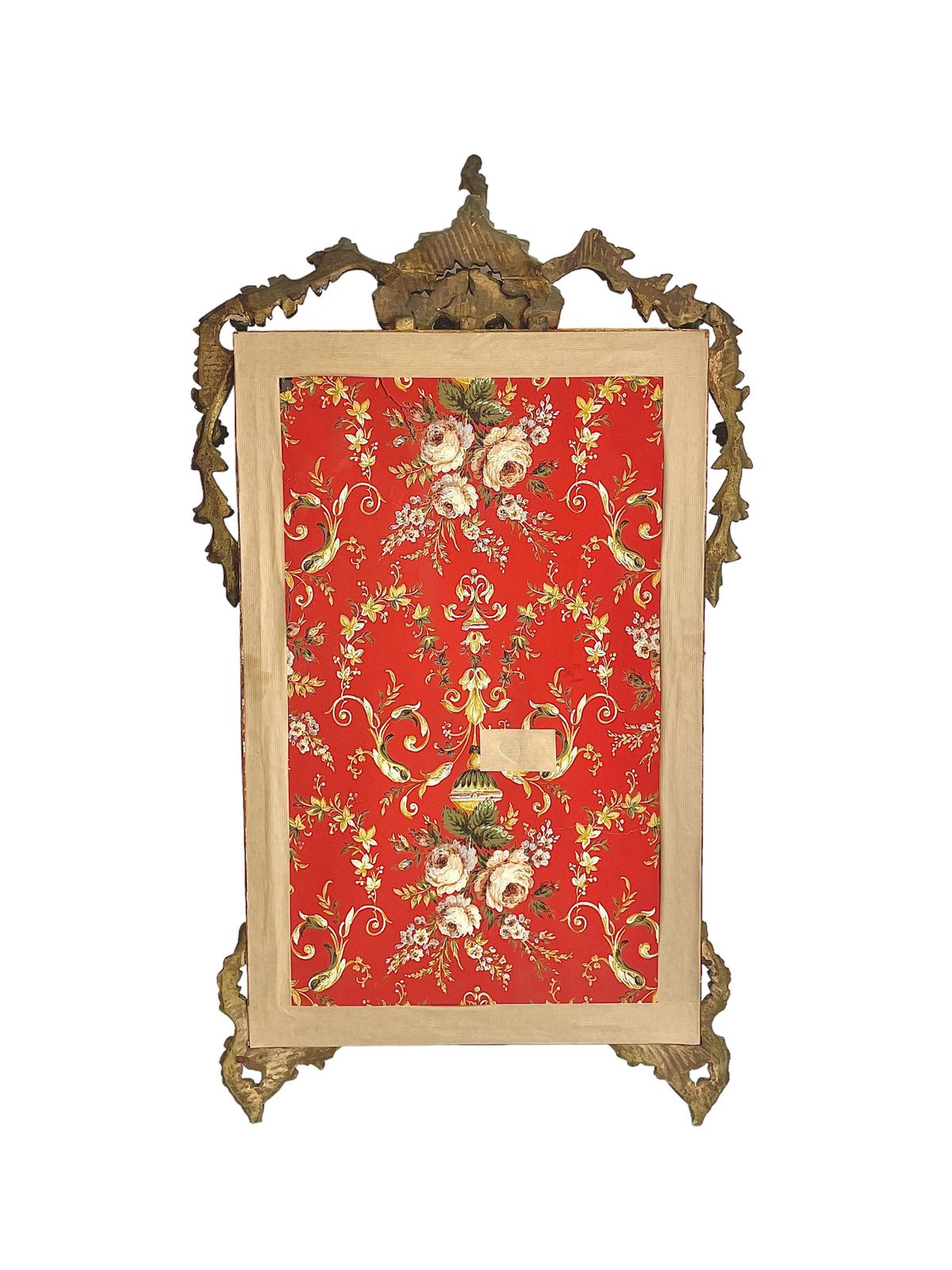 19th Century Giltwood Mantle Mirror With Ornate Crest photo buy