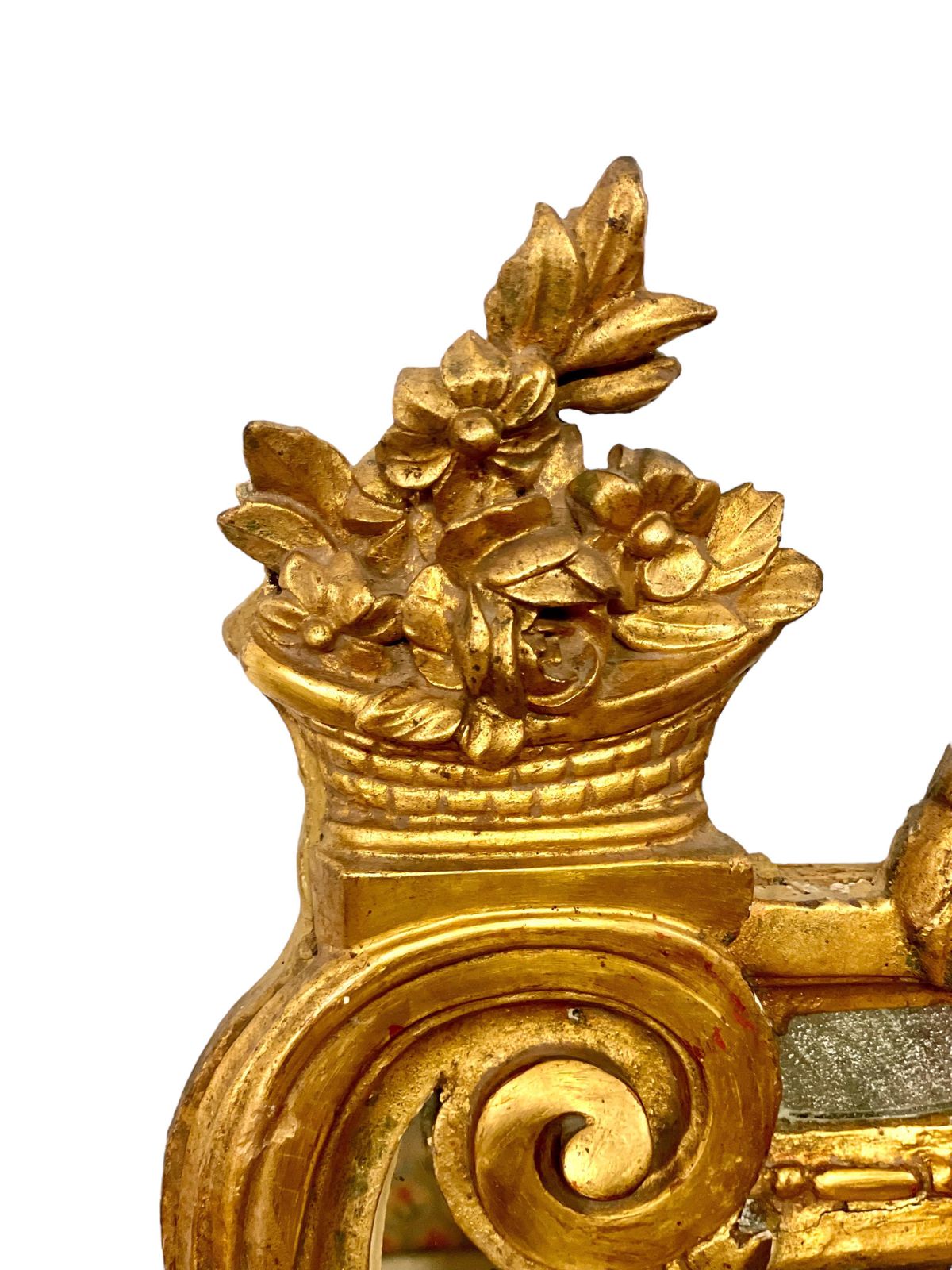 18th Century Louis XVI Period Giltwood Pareclose Mirror photo for sale