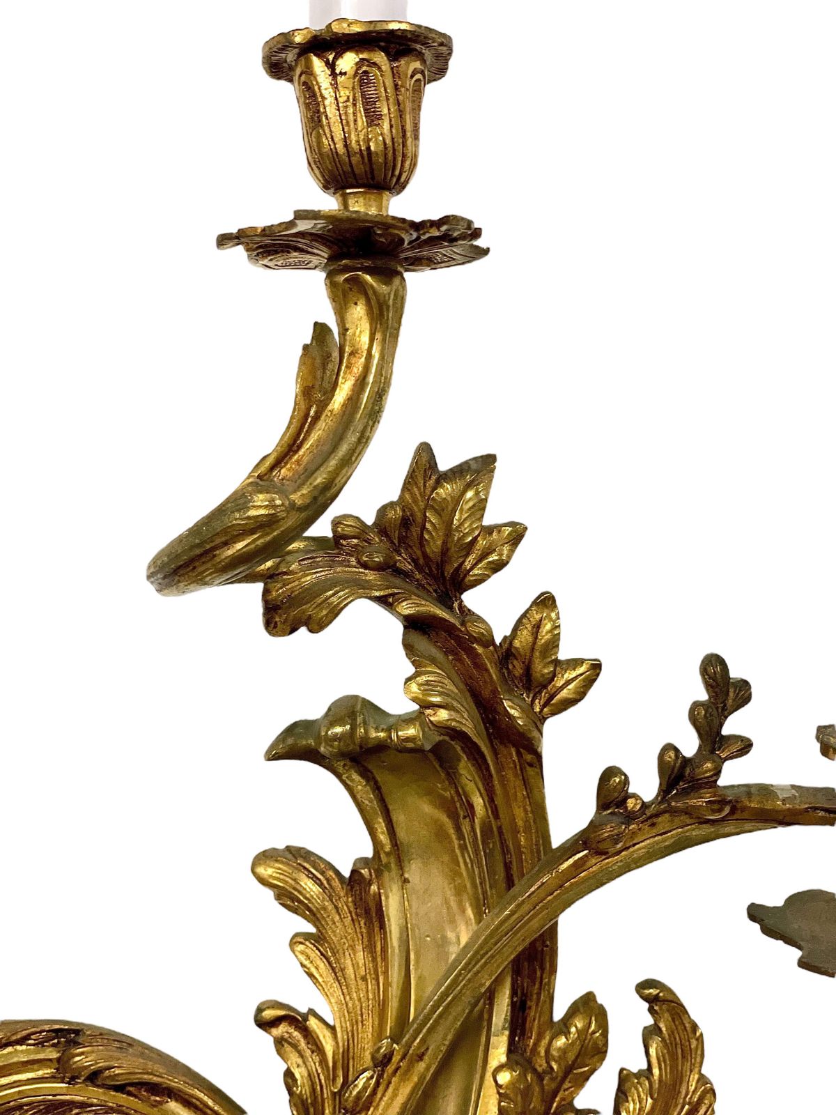 photo furniture 19th Century Pair Of Large Louis XV Gilt Bronze Sconces