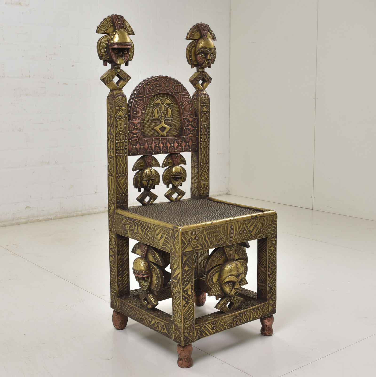 Original Chief's Seating Group Africa Cameroon Gabon Throne Group Royal 1966 photo Furniture
