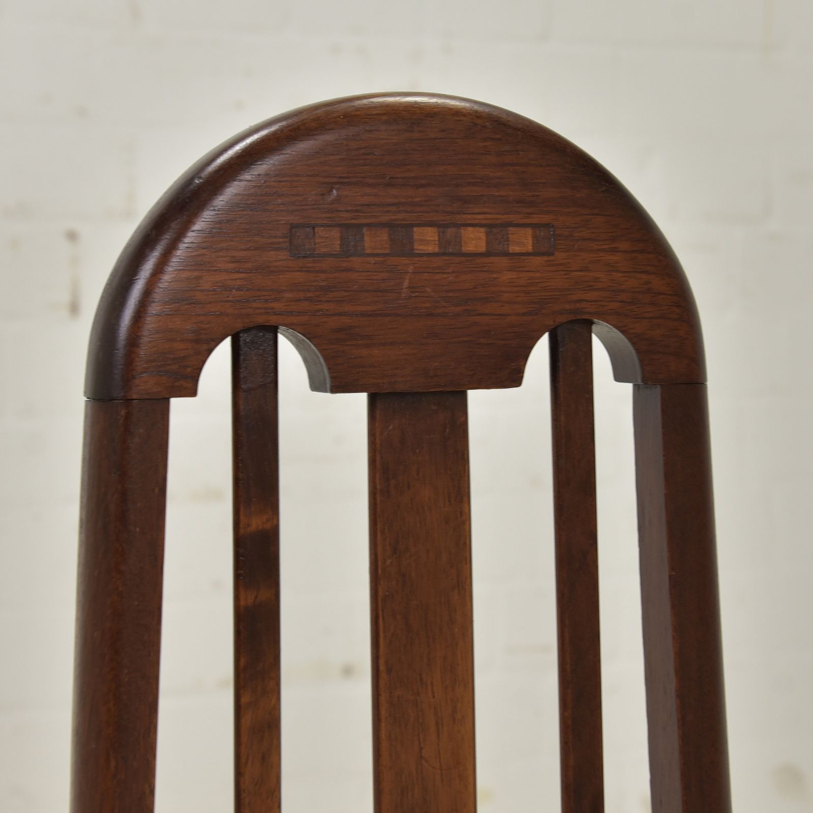 photo furniture Antique! Set Of 6 Restored Solid Mahogany Art Deco Chairs, Circa 1930
