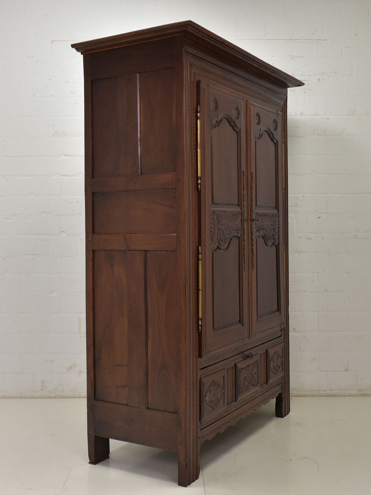Furniture Antique! Small Wardrobe Restored Breton Circa 1820 Hallway Cupboard photo
