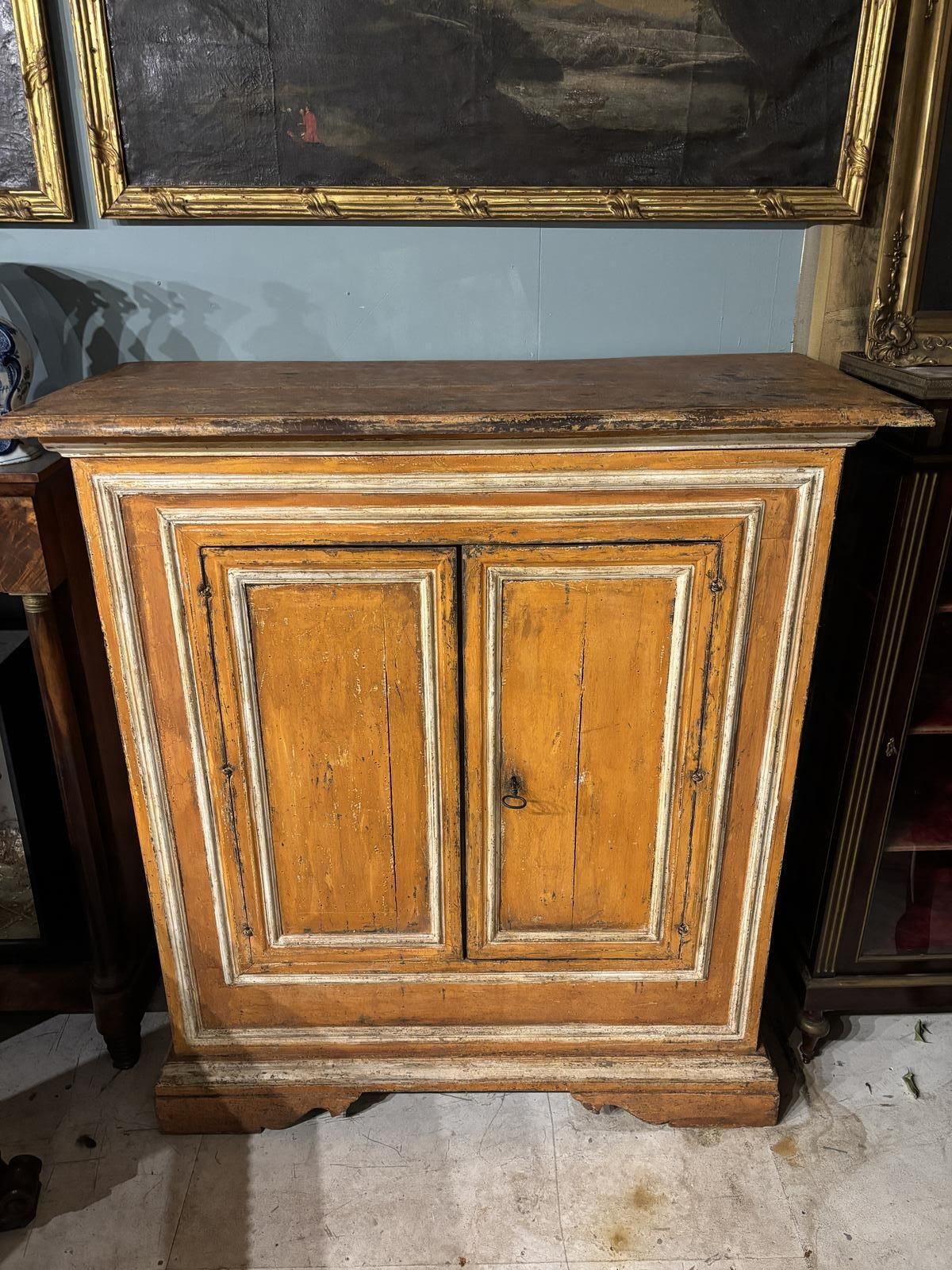 19th Century Italian Painted Cabiet photo for sale