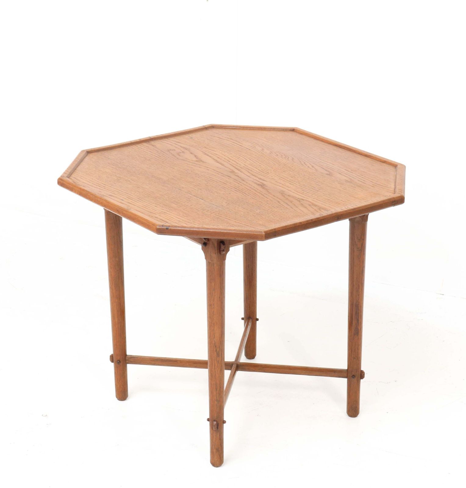 Oak Arts & Crafts Coffee Table By A.J. Kropholler, 1900s photo Furniture