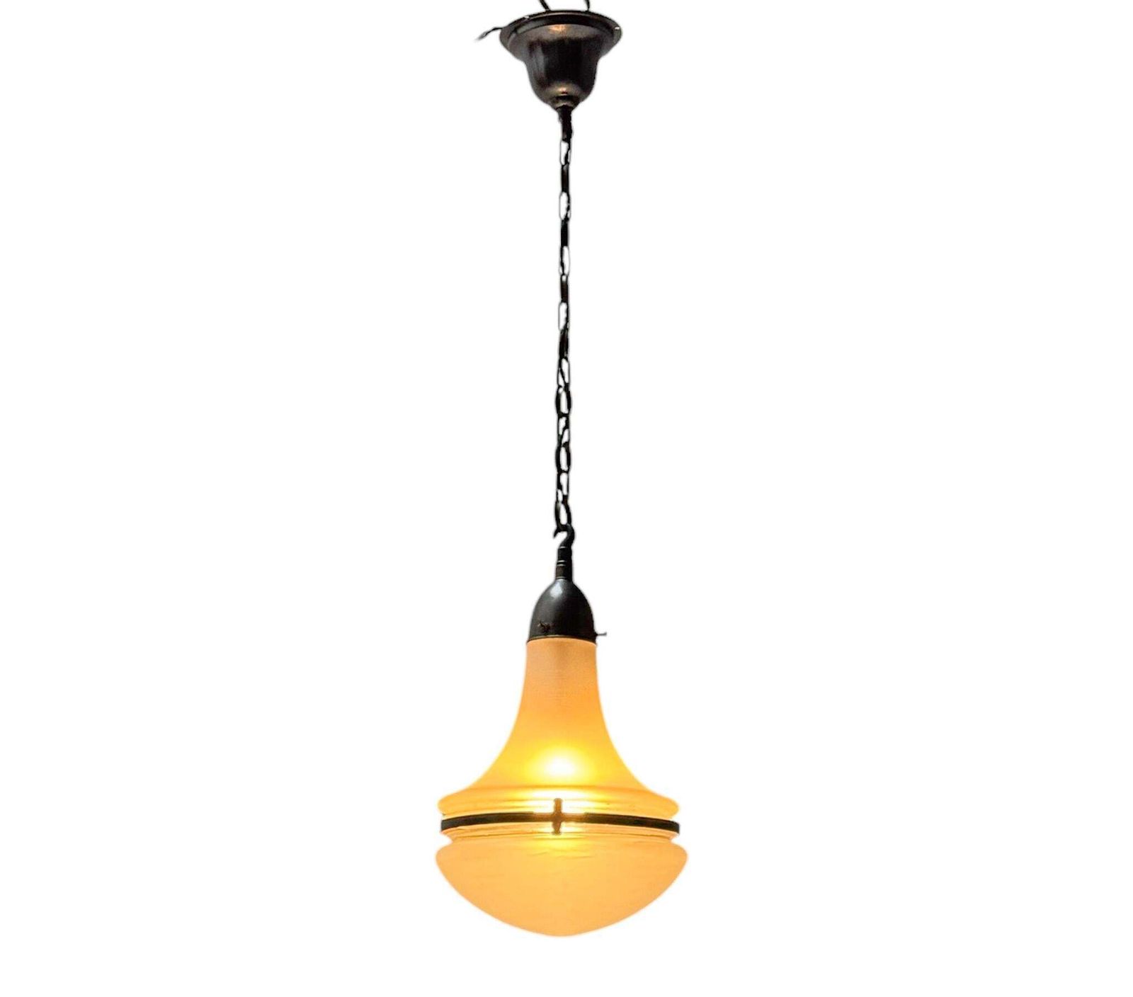 Peter Behrens Art Nouveau Luzette Pendant Lamp For Siemens, 1900s photo for sale