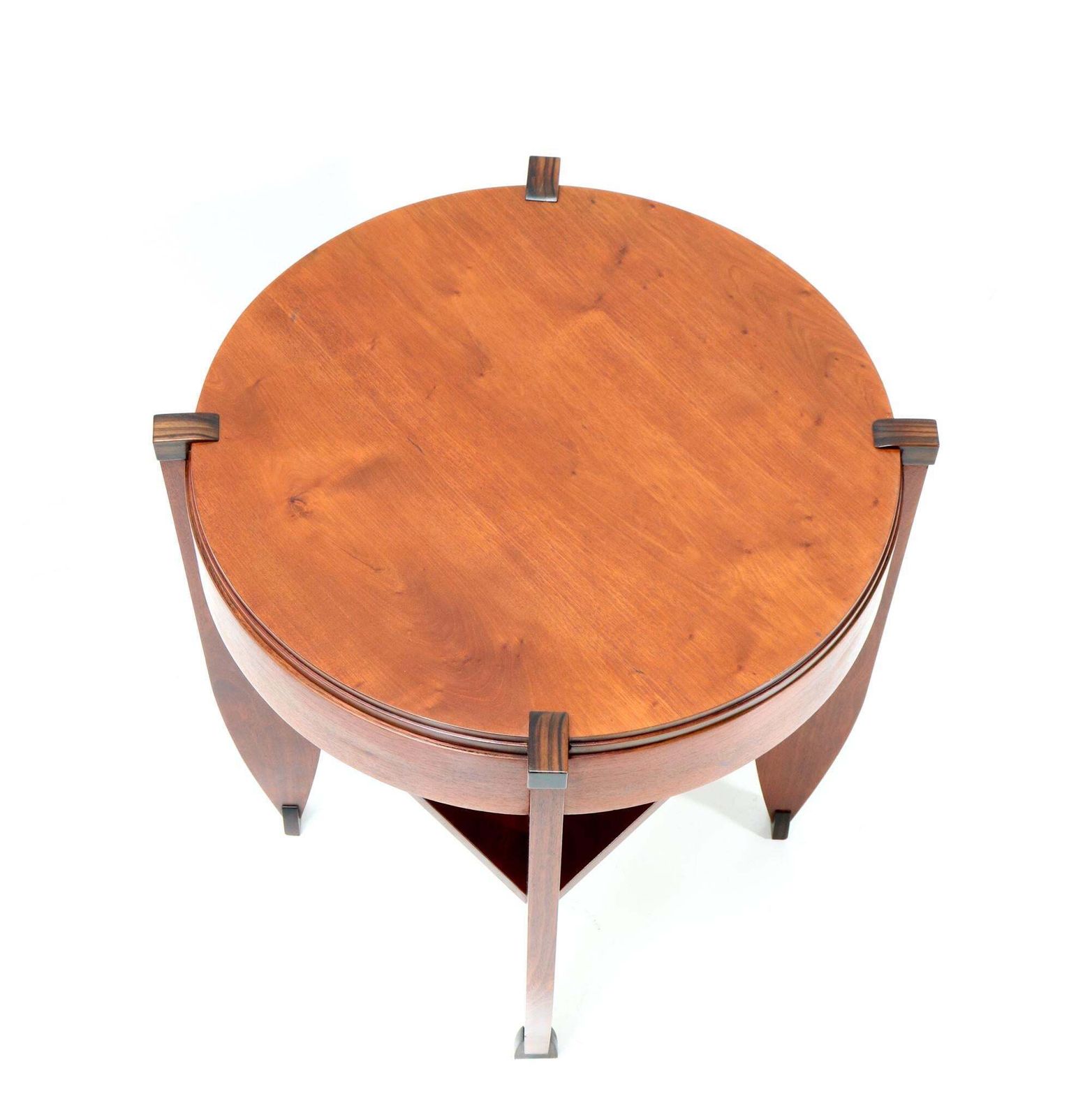 Walnut Art Deco Amsterdamse School Coffee Table By J.J. Zijfers Amsterdam, 1920s photo 1938.0