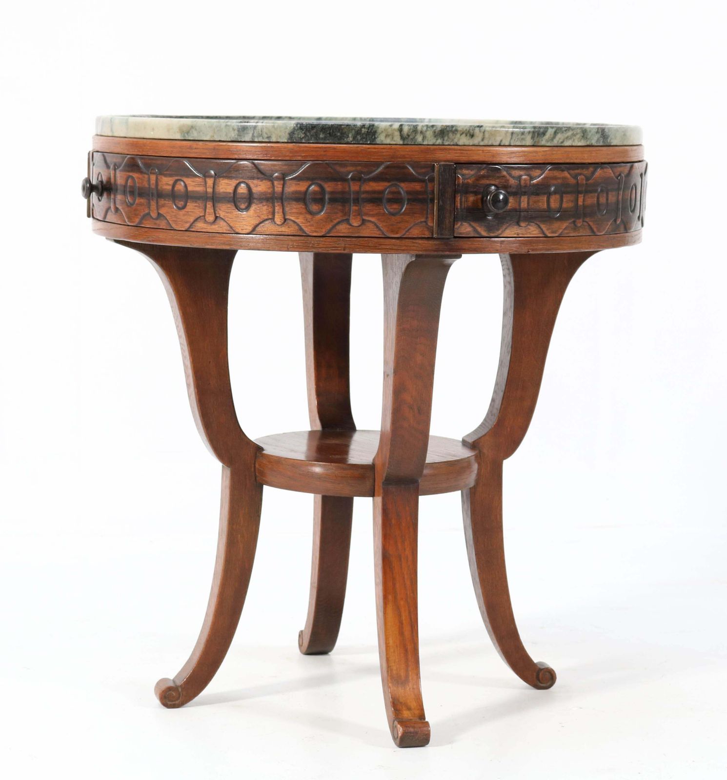 Oak Art Deco Amsterdamse School Coffee Table By 'T Woonhuys Amsterdam, 1920s photo furniture