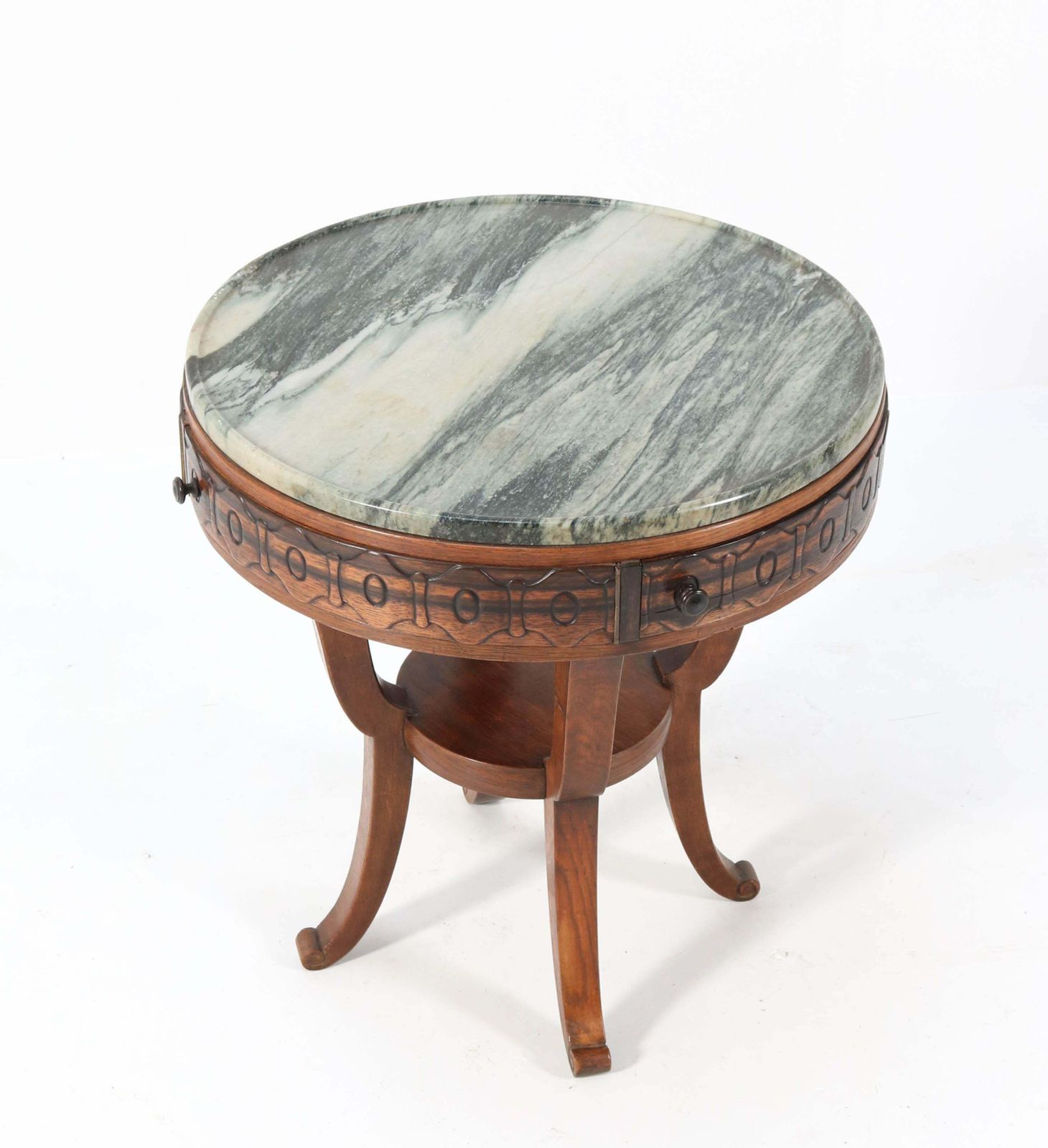 Oak Art Deco Amsterdamse School Coffee Table By 'T Woonhuys Amsterdam, 1920s photo Furniture