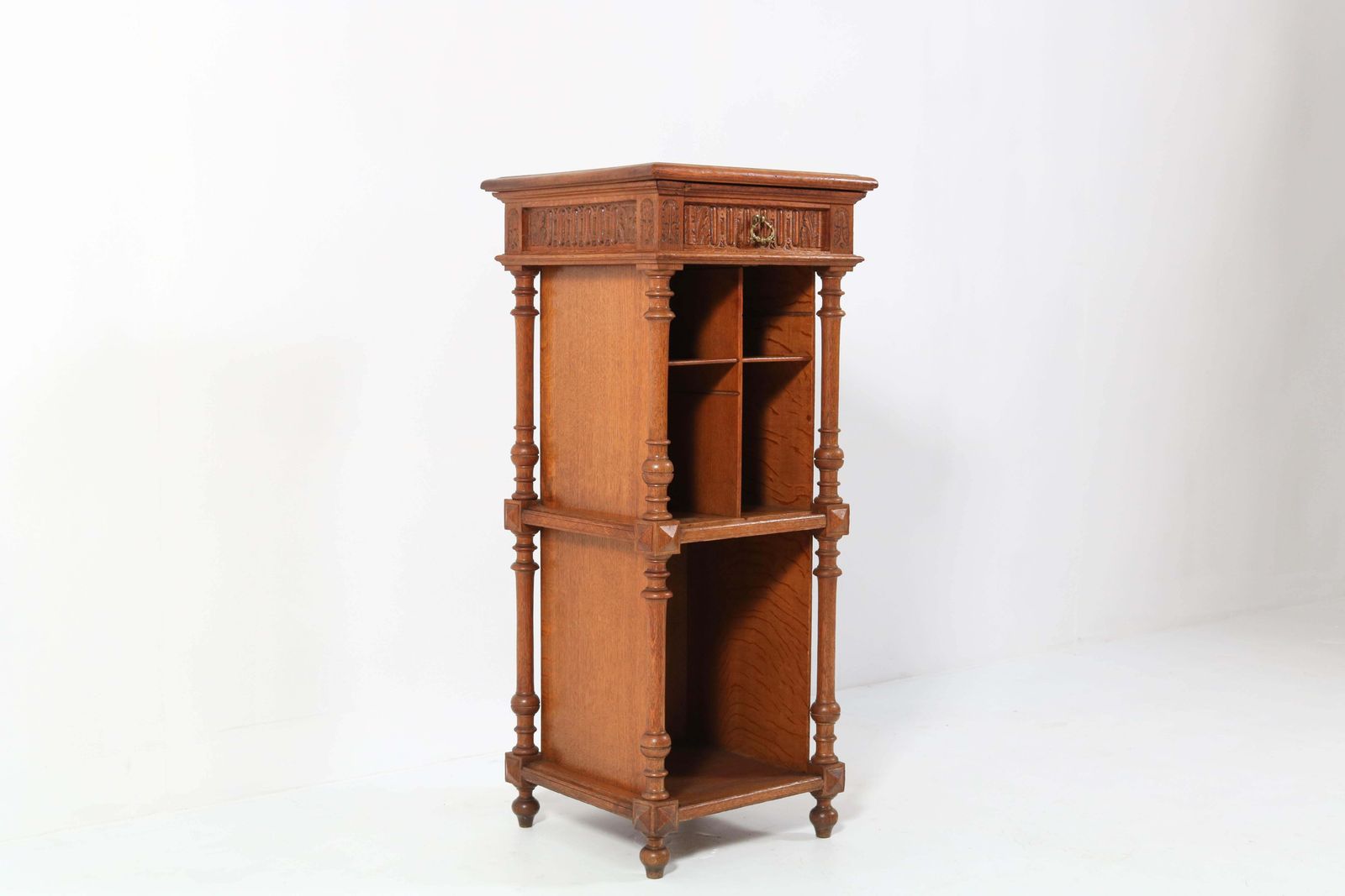 Oak French Henri II Cabinet, Late 19th Century photo Furniture